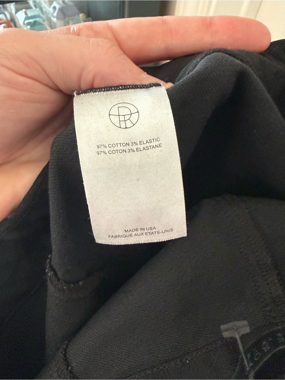 The Row Women’s Black Stretch Cotton Skinny Pants Size XS Made in USA - Picture 4 of 5